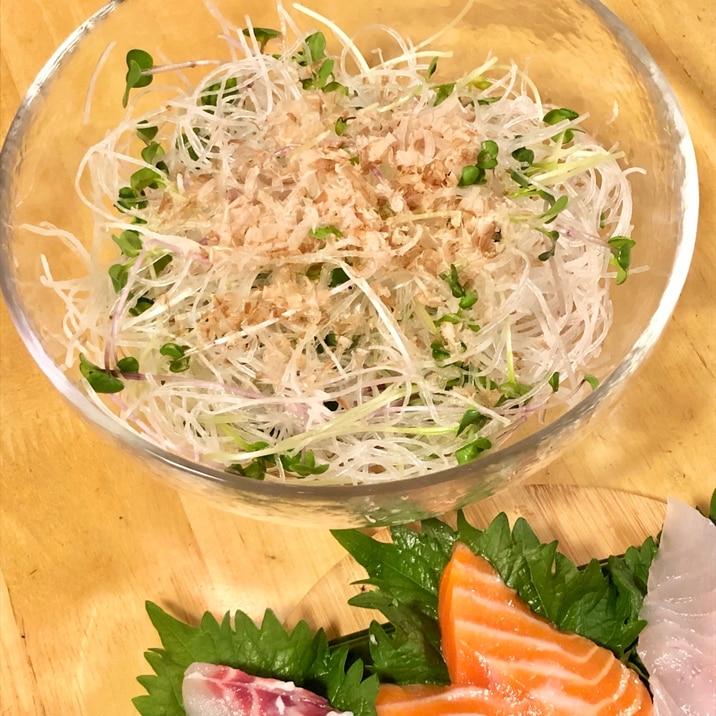 刺身のツマで、さっぱり和風サラダ